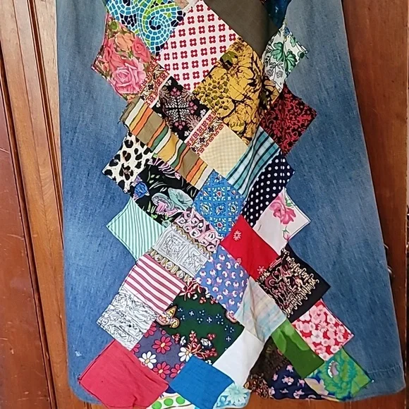 Vintage 70s Lee Patchwork Skirt - Picture 5 of 5